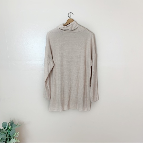[H&M] Cream Light Tan Cowl Neck Long Sleeve Pullover Top - Picture 9 of 9